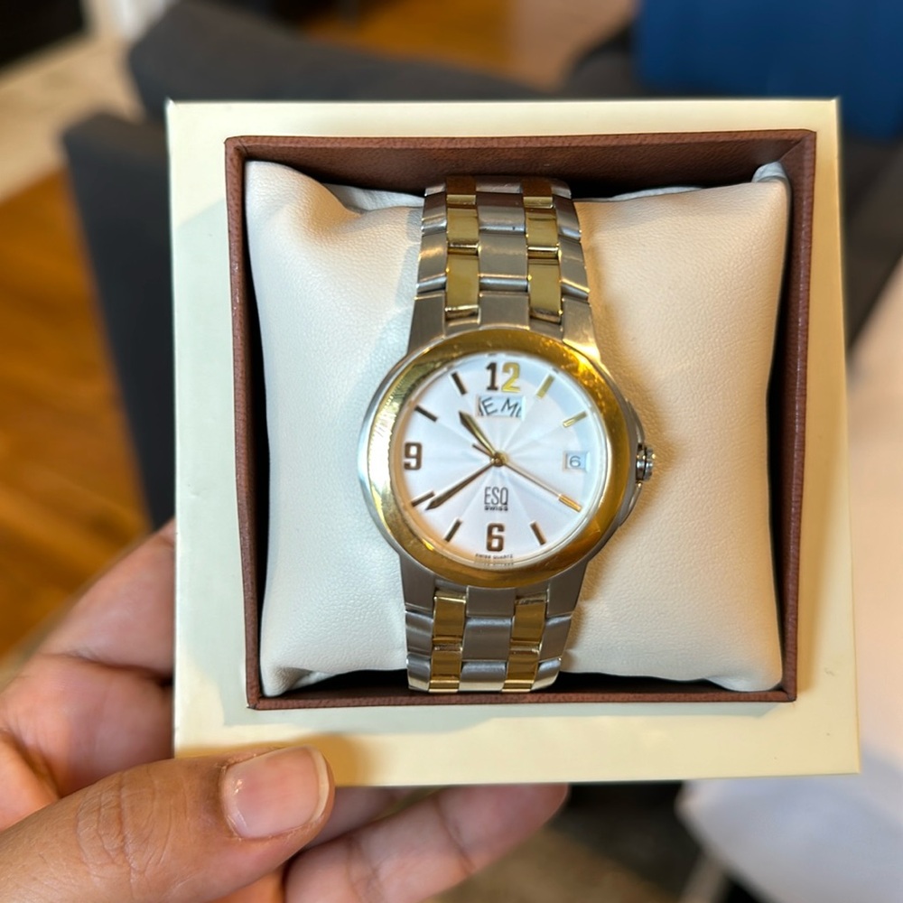 Esq Swiss men’s two tone watch